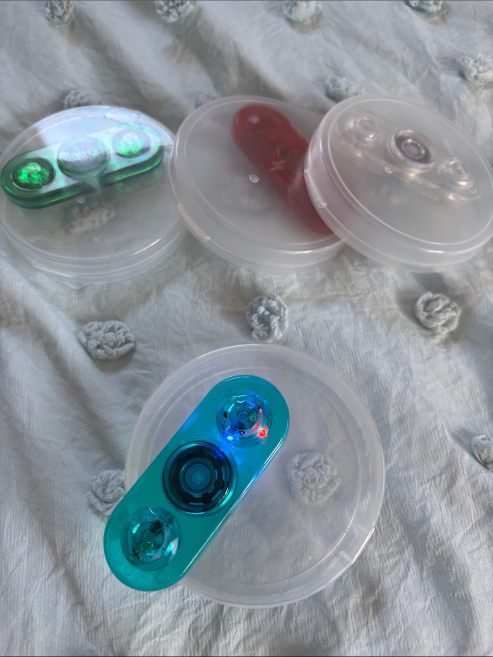 Kids LED Fidget Spinner Set of 4 Light-Up Toys